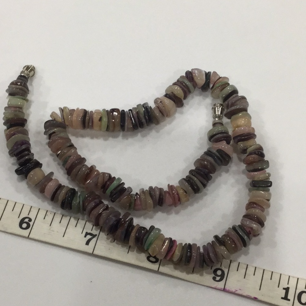 All natural stone beaded necklace